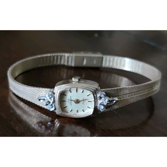 Jules Jurgensen Accessories - Vtg Jules Jurgensen GENUINE Diamond Gold Plated Ladies Watch Not Working